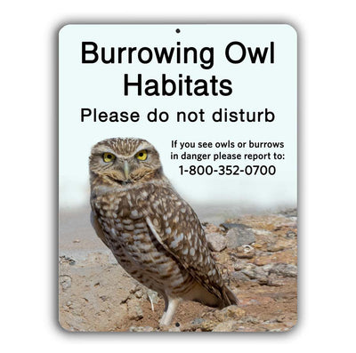 Burrowing Owl Habitat Sign
