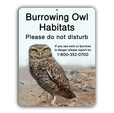 Burrowing Owl Habitat Sign