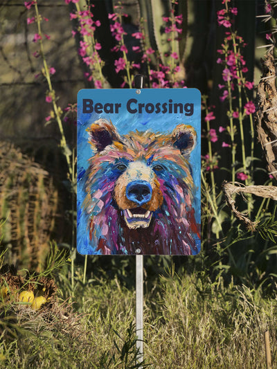 Bear Crossing Sign