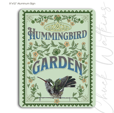 Hummingbird Garden Sign