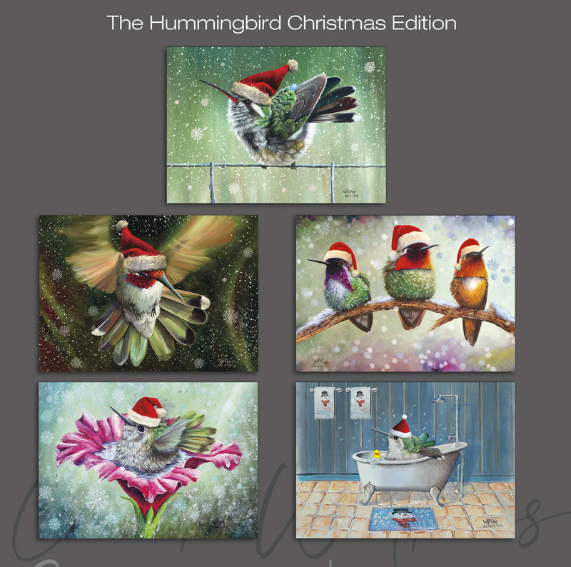 Hummingbird Christmas Magnet Collection