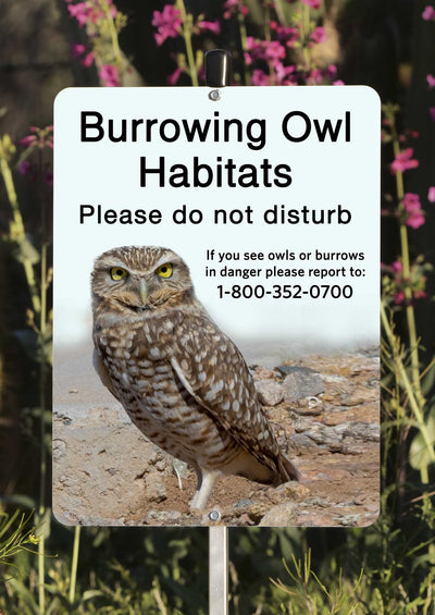 Burrowing Owl Habitat Sign