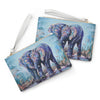 "Just the 2 of us" Elephant Clutch Bag