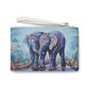 "Just the 2 of us" Elephant Clutch Bag