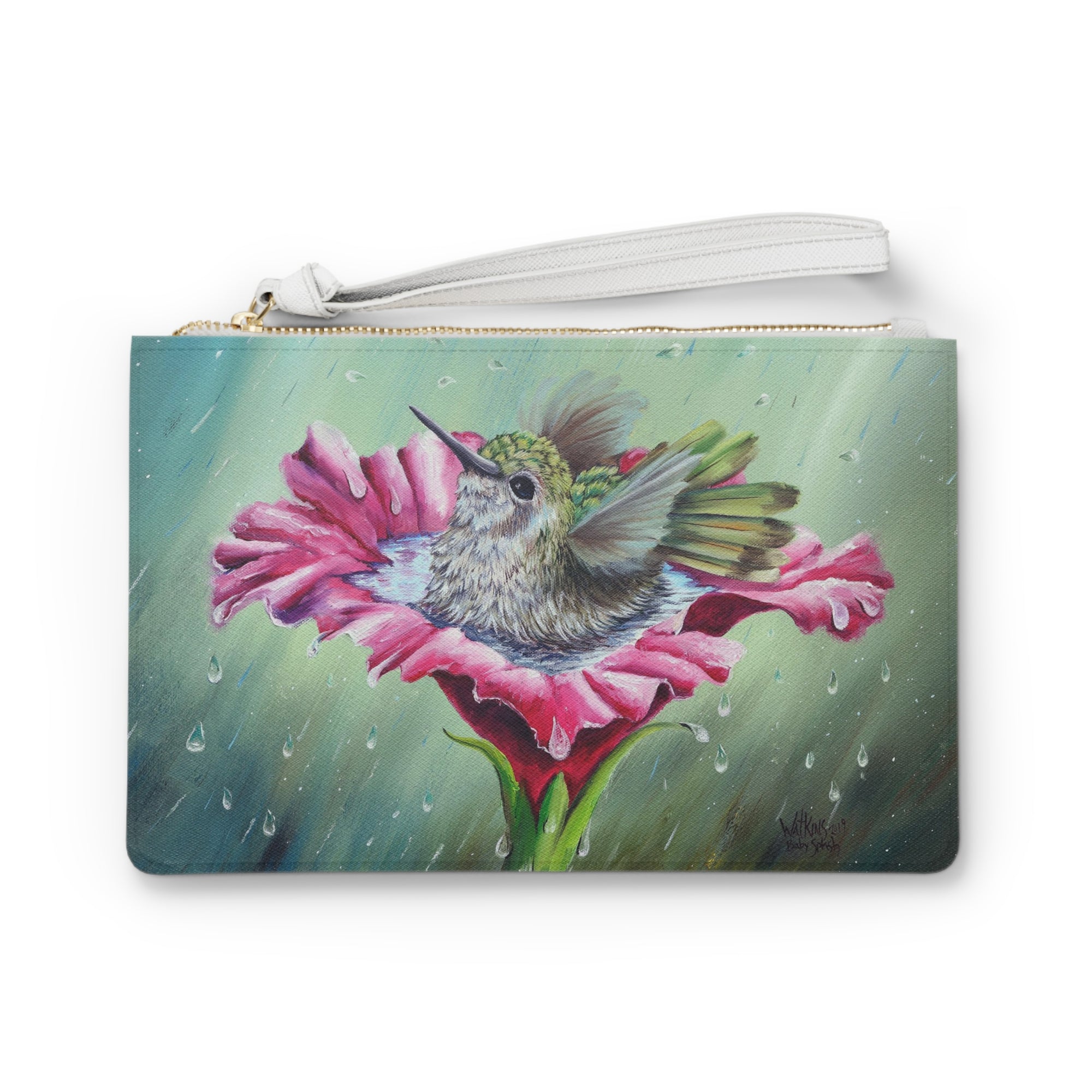 Baby Splash Hummingbird Clutch Bag