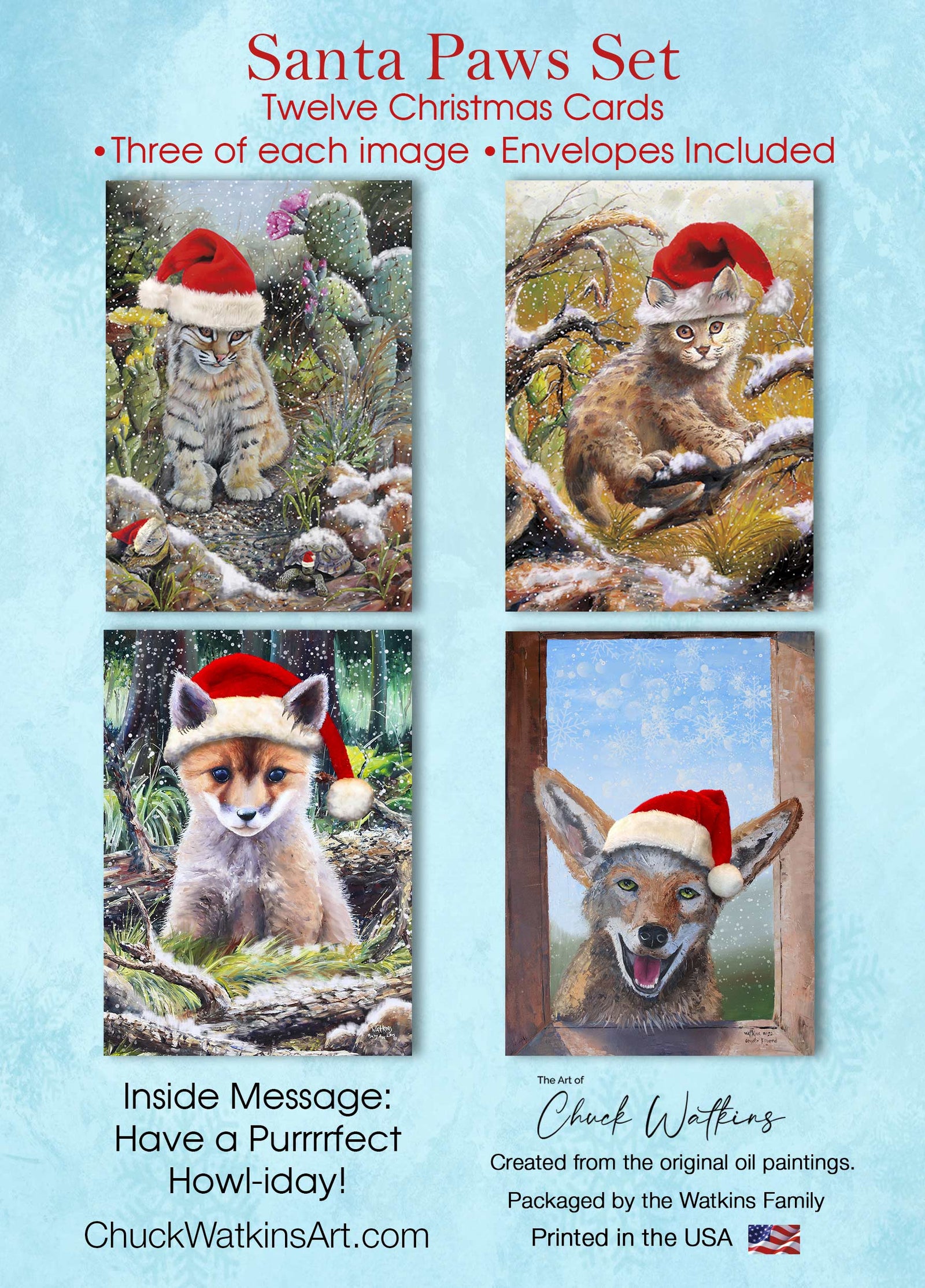 Santa Paws Christmas Cards