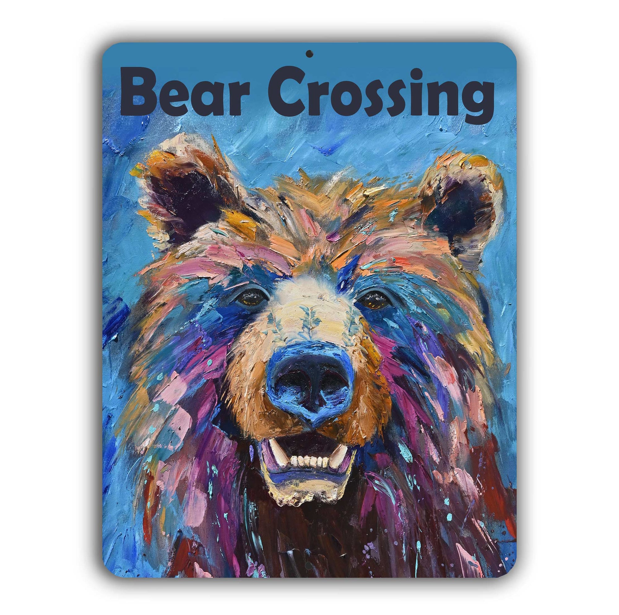 Bear Crossing Sign