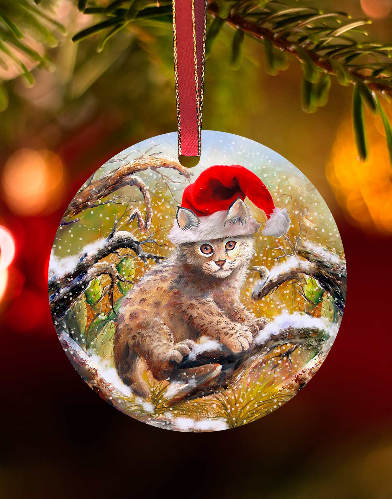 Climbing Cub Ornament