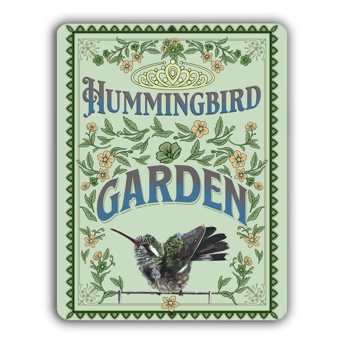 Hummingbird Garden Sign