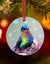Fiery Throated Hummingbird Ornament