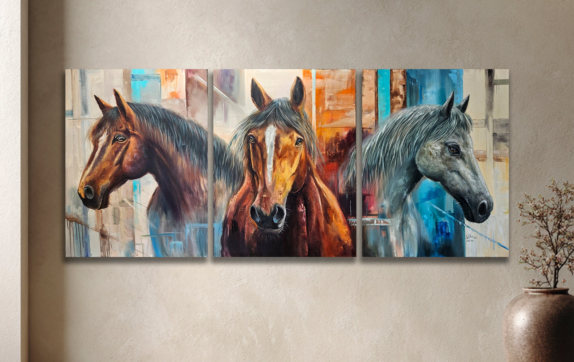 Noble Trio Triptych