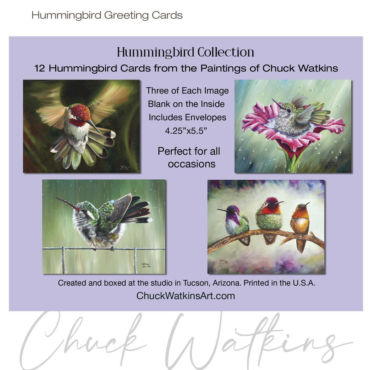 The Hummingbird Collection Greeting Cards