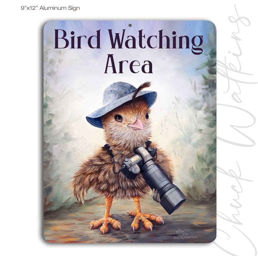 Bird Watching Area Yard Sign