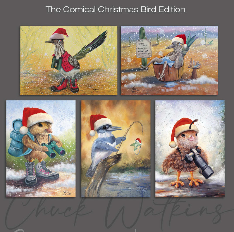 The Comical Bird Christmas Magnet Edition