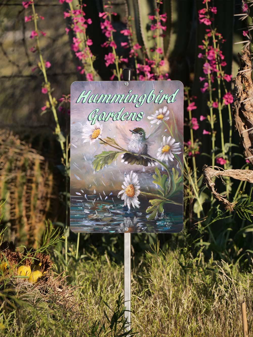 Hummingbird Gardens Yard Sign