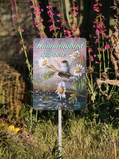Hummingbird Gardens Yard Sign