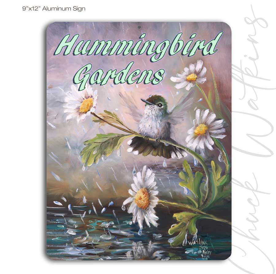 Hummingbird Gardens Yard Sign