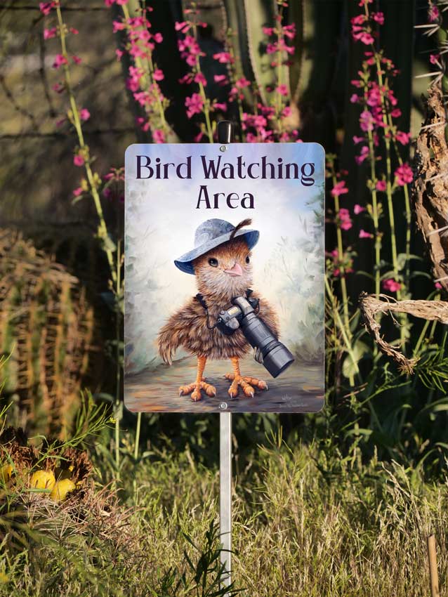 Bird Watching Area Yard Sign