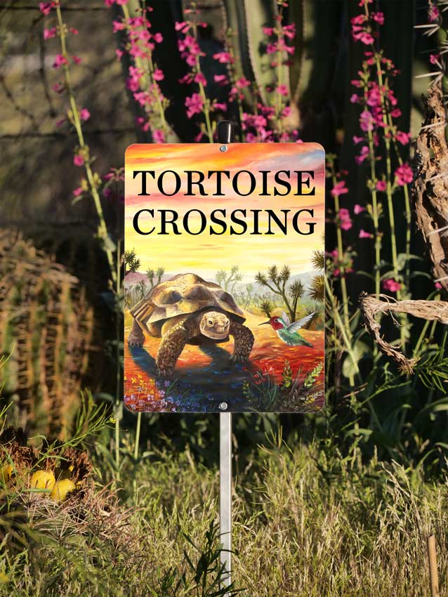 Tortoise Crossing Sign